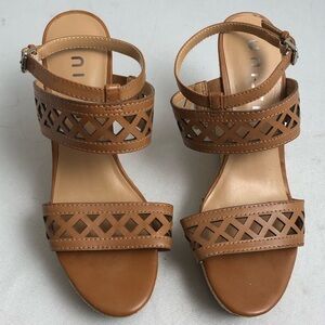 Unisa tan high heel espadrilles shoes